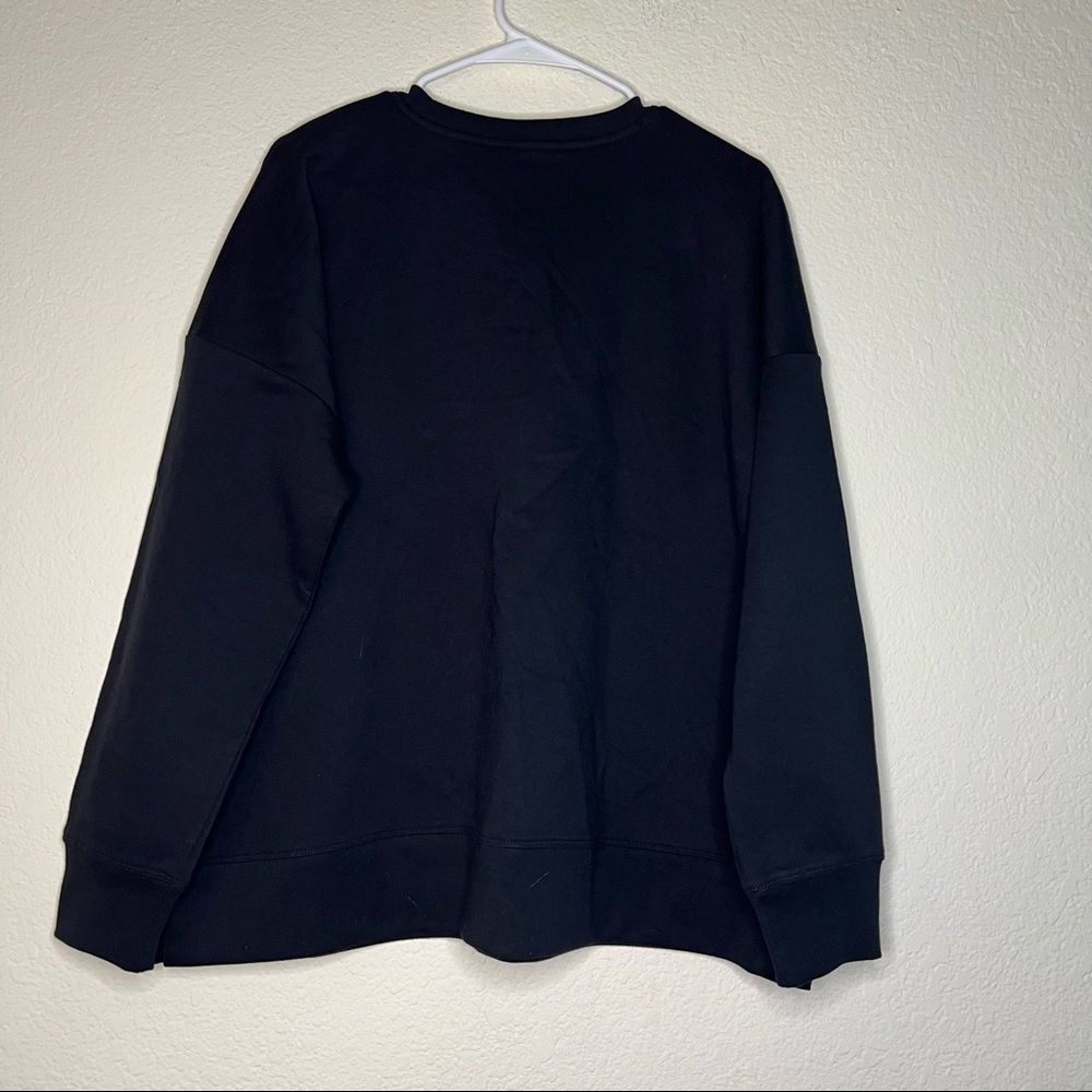 Id Ideology Women's Fleece Black Sweatshirt, Created for Macy's XL - Picture 4 of 10